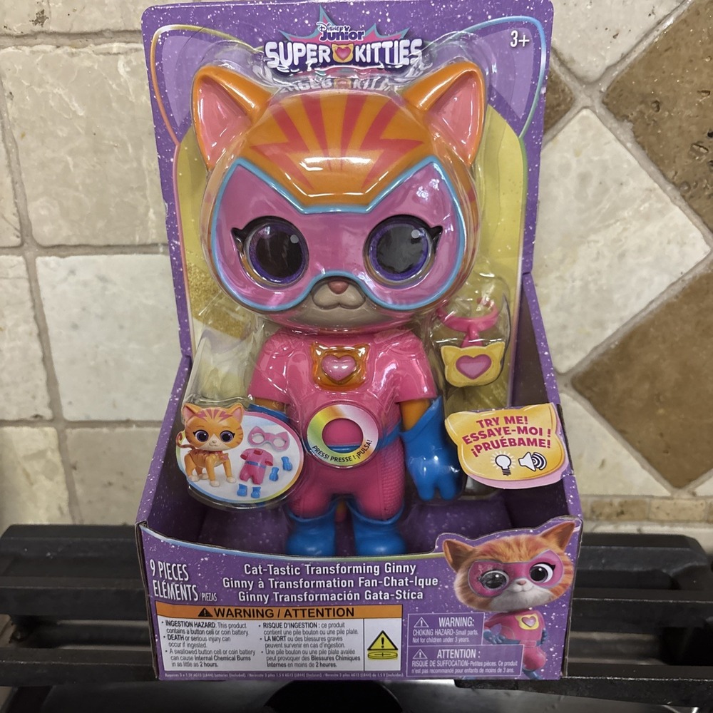 Disney Super Kitties CAT-TASTIC TRANSFORMING GINNY Lights & Sounds Figure